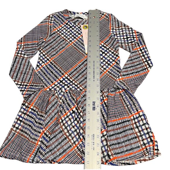 Tanya Taylor Girls S Plaid Long Sleeve Dress Preppy Retro Holiday Party Pockets - Picture 4 of 14